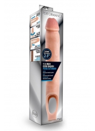 Телесная насадка на пенис 11.5 Inch Cock Sheath Penis Extender - 29,2 см. - Blush Novelties - в Березниках купить с доставкой