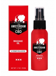 Стимулирующее массажное масло CBD from Amsterdam Massage Oil - 50 мл. - Shots Media BV - купить с доставкой в Березниках