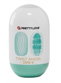 Бирюзовый мастурбатор-яйцо Twist Angel - Baile - в Березниках купить с доставкой