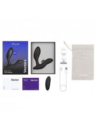 Черный анальный вибратор We-Vibe Vector+ - We-vibe - в Березниках купить с доставкой