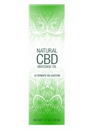 Массажное масло Natural CBD Massage Oil - 50 мл. - Shots Media BV - купить с доставкой в Березниках