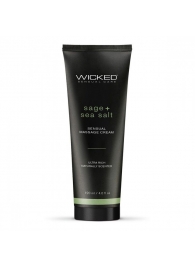 Массажный легкий крем WICKED Sage plus Sea Salt - 120 мл. - Wicked - купить с доставкой в Березниках