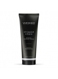 Массажный легкий крем WICKED Stripped plus Bare - 120 мл. - Wicked - купить с доставкой в Березниках