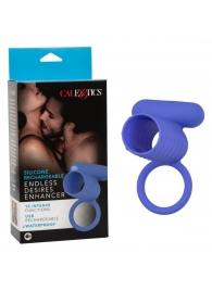 Синее эрекционное виброкольцо Silicone Rechargeable Endless Desires Enhancer - California Exotic Novelties - в Березниках купить с доставкой