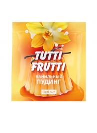 Пробник гель-смазки Tutti-frutti со вкусом ванильного пудинга - 4 гр. - Биоритм - купить с доставкой в Березниках