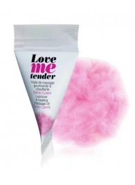 Съедобное согревающее массажное масло Love Me Tender Cotton Candy с ароматом сладкой ваты - 10 мл. - Love to Love - купить с доставкой в Березниках