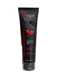 Интимный гель на водной основе Lube Tube Strawberry с клубничным вкусом - 100 мл. - ORGIE - купить с доставкой в Березниках