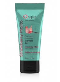 Съедобный интимный гель Orgie Lube Tube Cocktail Strawberry Mojito - 50 мл. - ORGIE - купить с доставкой в Березниках