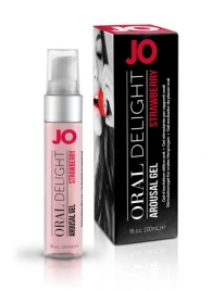 Клубничный лубрикант для оральных ласк Oral Delight Strawberry Sensation - 30 мл. - System JO - купить с доставкой в Березниках