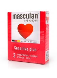 Презервативы Masculan Sensitive plus - 3 шт. - Masculan - купить с доставкой в Березниках