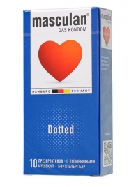 Презервативы с пупырышками Masculan Dotted - 10 шт. - Masculan - купить с доставкой в Березниках