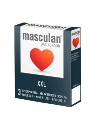 Презервативы увеличенного размера Masculan XXL - 3 шт. - Masculan - купить с доставкой в Березниках