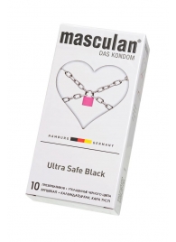 Ультрапрочные презервативы Masculan Ultra Safe Black - 10 шт. - Masculan - купить с доставкой в Березниках