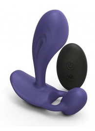 Темно-синий вибромассажер Witty P G Vibrator with Remote Control - Love to Love - в Березниках купить с доставкой