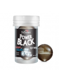 Интимный гель Power Black Hot Ball с охлаждающе-разогревающим эффектом (2 шарика по 3 гр.) - HotFlowers - купить с доставкой в Березниках