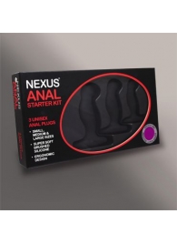 Набор из 3 массажеров простаты чёрного цвета NEXUS ANAL STARTER KIT - Nexus Range - в Березниках купить с доставкой