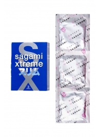 Розовые презервативы Sagami Xtreme FEEL FIT 3D - 3 шт. - Sagami - купить с доставкой в Березниках