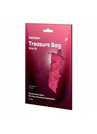 Розовый мешочек для хранения игрушек Treasure Bag XL - Satisfyer - купить с доставкой в Березниках