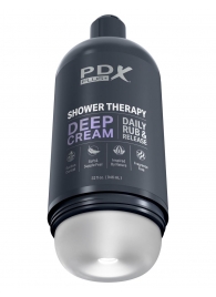 Мастурбатор в бутылке Shower Therapy Deep Cream - Pipedream - в Березниках купить с доставкой