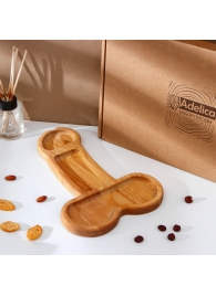 Деревянное блюдо для подачи в форме члена (32,5 х 20 х 1,7 см) - Сима-Ленд - купить с доставкой в Березниках