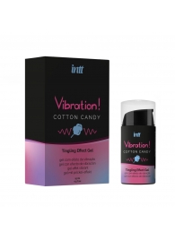 Жидкий вибратор Vibration Cotton Candy с ароматом сахарной ваты - 15 мл. - INTT - купить с доставкой в Березниках