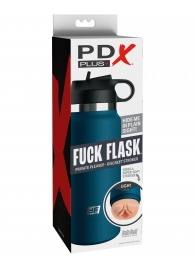 Мастурбатор-вагина в синей колбе F*ck Flask - Pipedream - в Березниках купить с доставкой