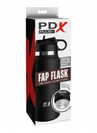 Черный мастурбатор в виде бутылки Fap Flask - Pipedream - в Березниках купить с доставкой