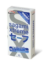 Презервативы Sagami Xtreme Ultrasafe с двойным количеством смазки - 10 шт. - Sagami - купить с доставкой в Березниках