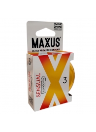 Презервативы анатомической формы Maxus Sensual - 3 шт. - Maxus - купить с доставкой в Березниках