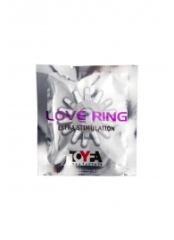 Прозрачное гелевое эрекционное кольцо с шипиками - Toyfa Basic - в Березниках купить с доставкой