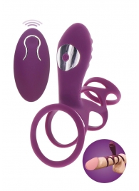 Фиолетовая эрекционная вибронасадка Halo Halo C-Ring Sleeve - Toy Joy - в Березниках купить с доставкой