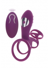 Фиолетовая эрекционная вибронасадка Halo Halo C-Ring Sleeve - Toy Joy - в Березниках купить с доставкой