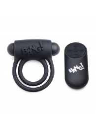 Черное эрекционное виброкольцо 28X Remote Control Vibrating Cock Ring   Bullet - XR Brands - в Березниках купить с доставкой