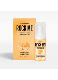 Жидкий вибратор Nuei Rock Me! с ароматом печенья и сливок - 20 мл. - Nuei cosmetics - купить с доставкой в Березниках