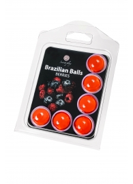 Набор из 6 шариков с массажным маслом Brazilian Balls с ароматом ягод - Secret Play - купить с доставкой в Березниках