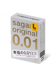 Презервативы Sagami Original 0.01 L-size увеличенного размера - 2 шт. - Sagami - купить с доставкой в Березниках