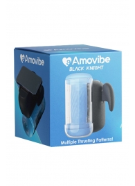 Инновационный робот-мастурбатор Black Knight с функцией пенетрации - Amovibe - в Березниках купить с доставкой