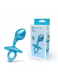 Голубая анальная пробка для массажа простаты Bulb Silicone Prostate Plug - 10,7 см. - b-Vibe - в Березниках купить с доставкой