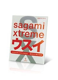 Ультратонкий презерватив Sagami Xtreme SUPERTHIN - 1 шт. - Sagami - купить с доставкой в Березниках