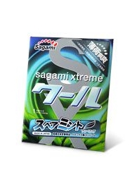 Презерватив Sagami Xtreme Mint с ароматом мяты - 1 шт. - Sagami - купить с доставкой в Березниках