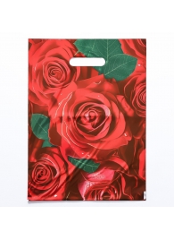 Пакет с цветочным принтом и вырубной ручкой (30х40 см) - Сима-Ленд - купить с доставкой в Березниках