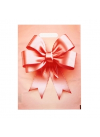 Пакет с принтом в виде банта с вырубной ручкой (30х40 см) - Сима-Ленд - купить с доставкой в Березниках