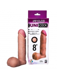 Фаллическая насадка для страпона UNICOCK 8  - 20 см. - LOVETOY (А-Полимер) - купить с доставкой в Березниках