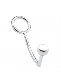Кольцо на пенис с анальным стимулятором Stainless Steel Anal Hook   Cock Ring - BlueLine - в Березниках купить с доставкой