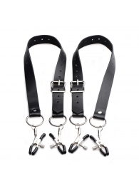 Ремни с зажимами для половых губ Spread Labia Spreader Straps with Clamps - XR Brands - купить с доставкой в Березниках