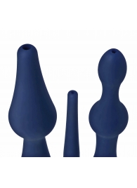 Набор из 3 универсальных насадок для анального душа Universal 3 Piece Silicone Enema Attachment Set - XR Brands - купить с доставкой в Березниках