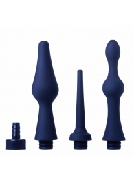 Набор из 3 универсальных насадок для анального душа Universal 3 Piece Silicone Enema Attachment Set - XR Brands - купить с доставкой в Березниках