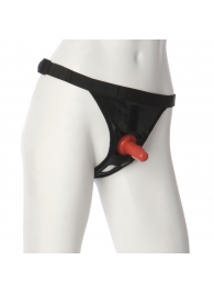 Трусики со штырьком для фиксации насадок Ultra Harness with Plug - Doc Johnson - купить с доставкой в Березниках