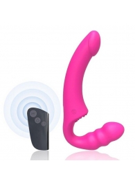 Розовый безремневой страпон Straples Strap-On Dildo - Erokay - купить с доставкой в Березниках