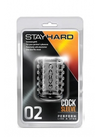 Прозрачная насадка на пенис с шишечками STAY HARD COCK SLEEVE 02 CLEAR - Blush Novelties - в Березниках купить с доставкой